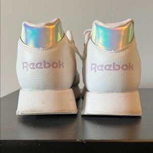 Reebok Women's Sneakers in White with Iridescent Touch